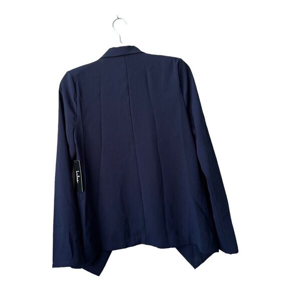 Lulus Cardigan Womens Size Medium Blue Open Front Shawl Collar Chiffon - Picture 2 of 11